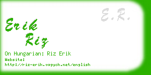 erik riz business card